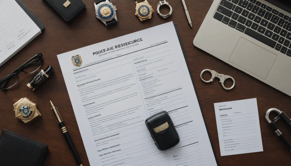 cv policier